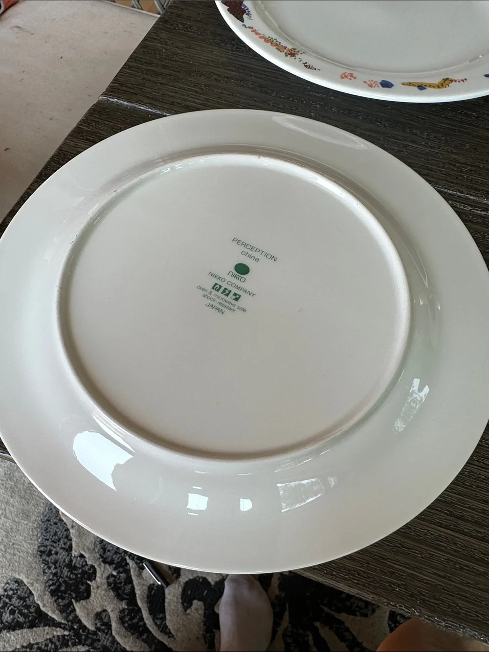 Nikko Japan vintage perceptions collectible set of four dinner plates 9D sea lif